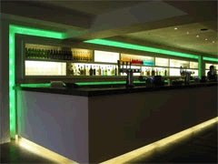 Green LED strip lights