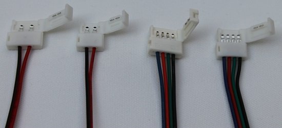 starter-lead connectors for LED strips