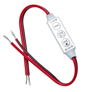 Inline dimmer for single-colour LED strip