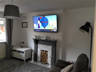 Existing fireplace - before work started