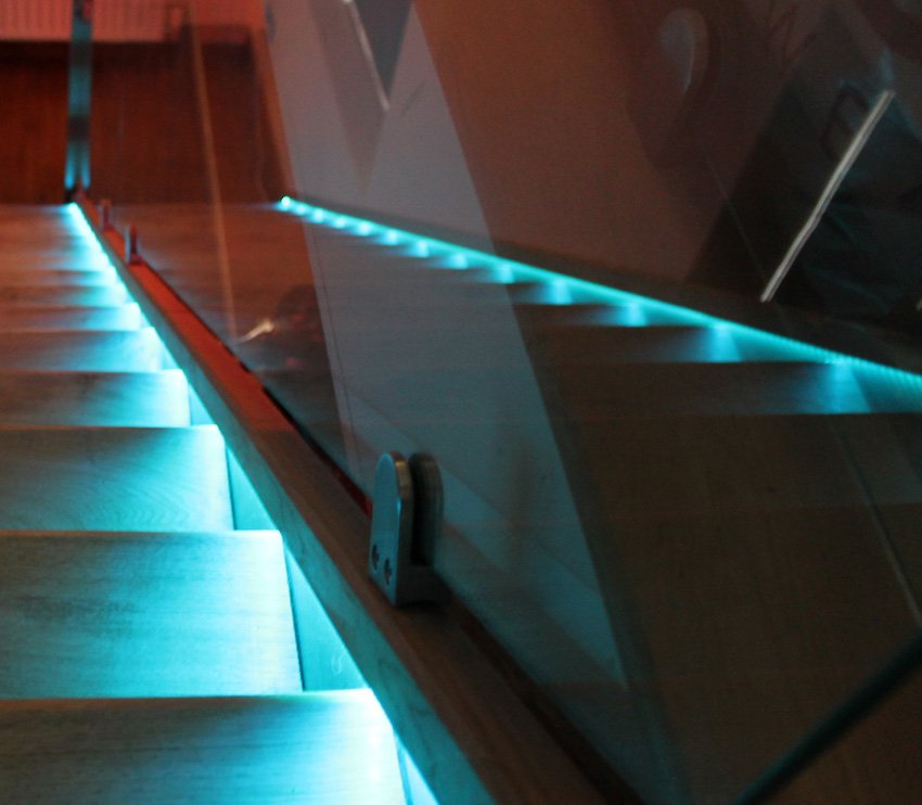 Led Tape used on stairs