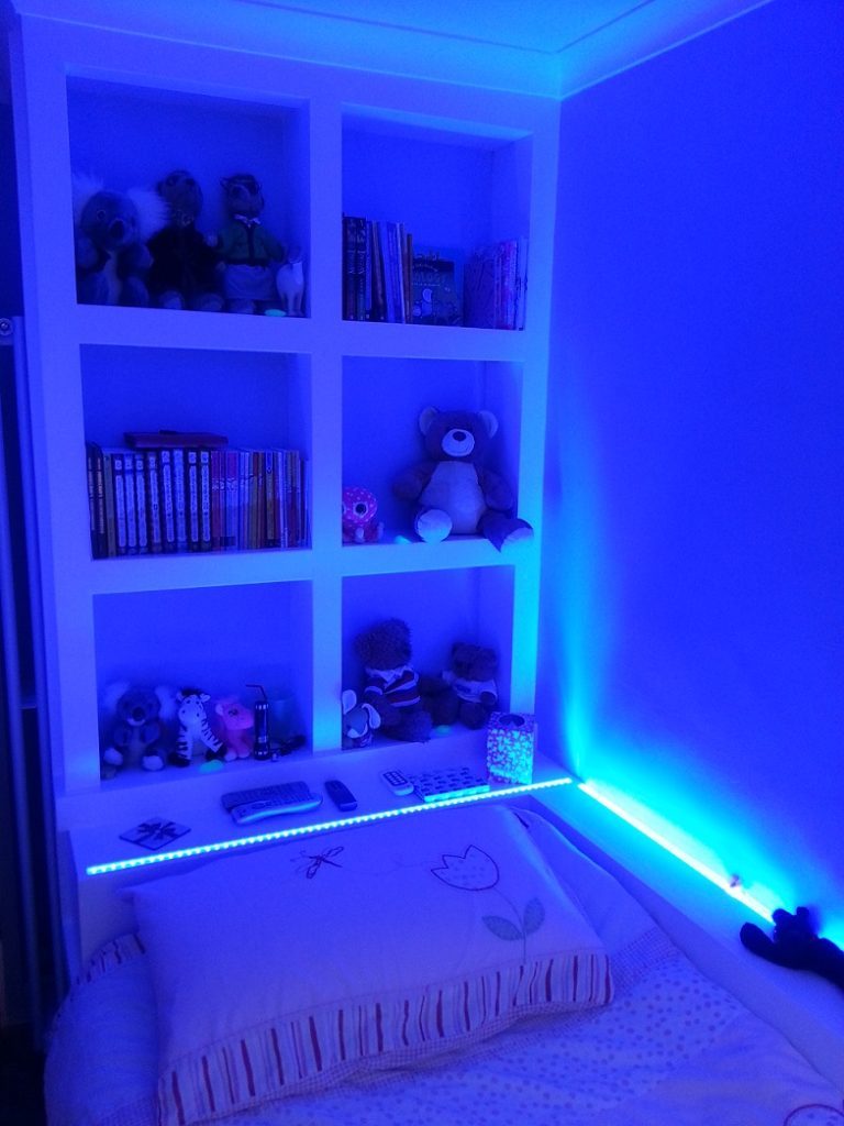 LED Strip Lights used in childs bedroom