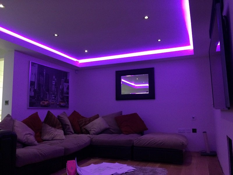 Lounge ceiling using LED Tape from Instyle LED